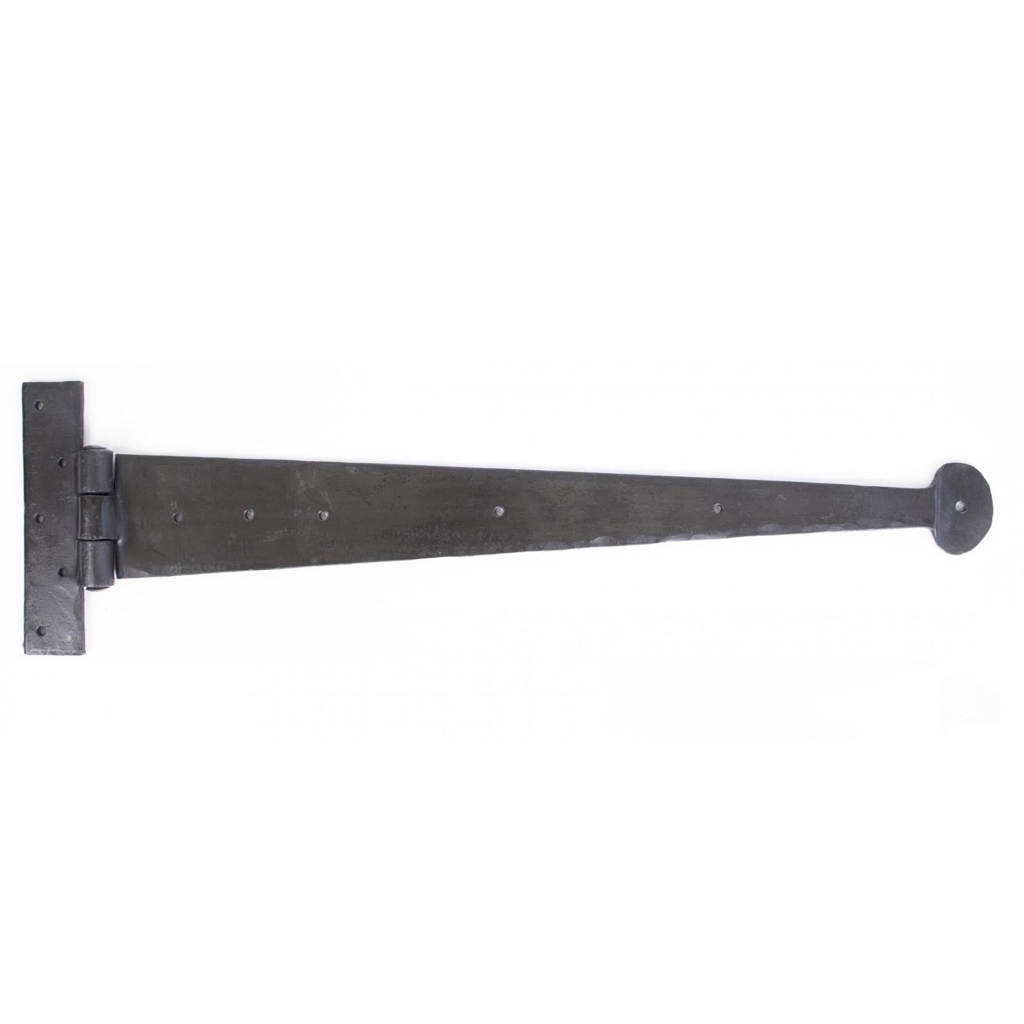 Beeswax 22" Penny End T Hinge (pair) | From The Anvil - T Hinges - From The Anvil - Yester Home