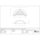 Beeswax 3" Flower Drawer Pull | From The Anvil - Drawer Pulls - From The Anvil - Yester Home