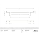 Beeswax 400mm Pull Handle | From The Anvil-Pull Handles-Yester Home