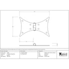 Beeswax 5" Butterfly Hinge (pair) | From The Anvil-Butterfly Hinges-Yester Home