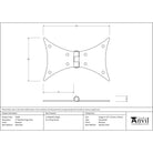 Beeswax 5" Butterfly Hinge (pair) | From The Anvil - Butterfly Hinges - From The Anvil - Yester Home