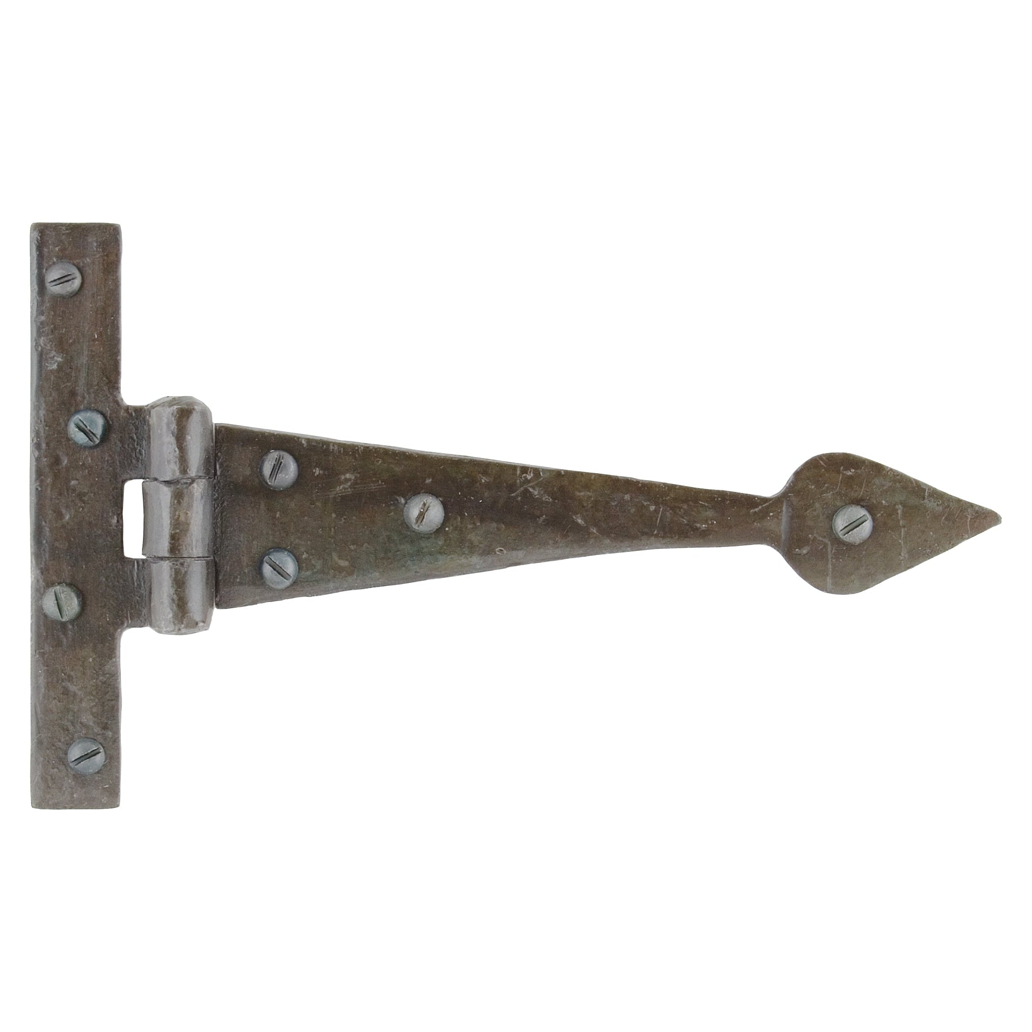 Beeswax 6" Arrow Head T Hinge (pair) | From The Anvil-T Hinges-Yester Home