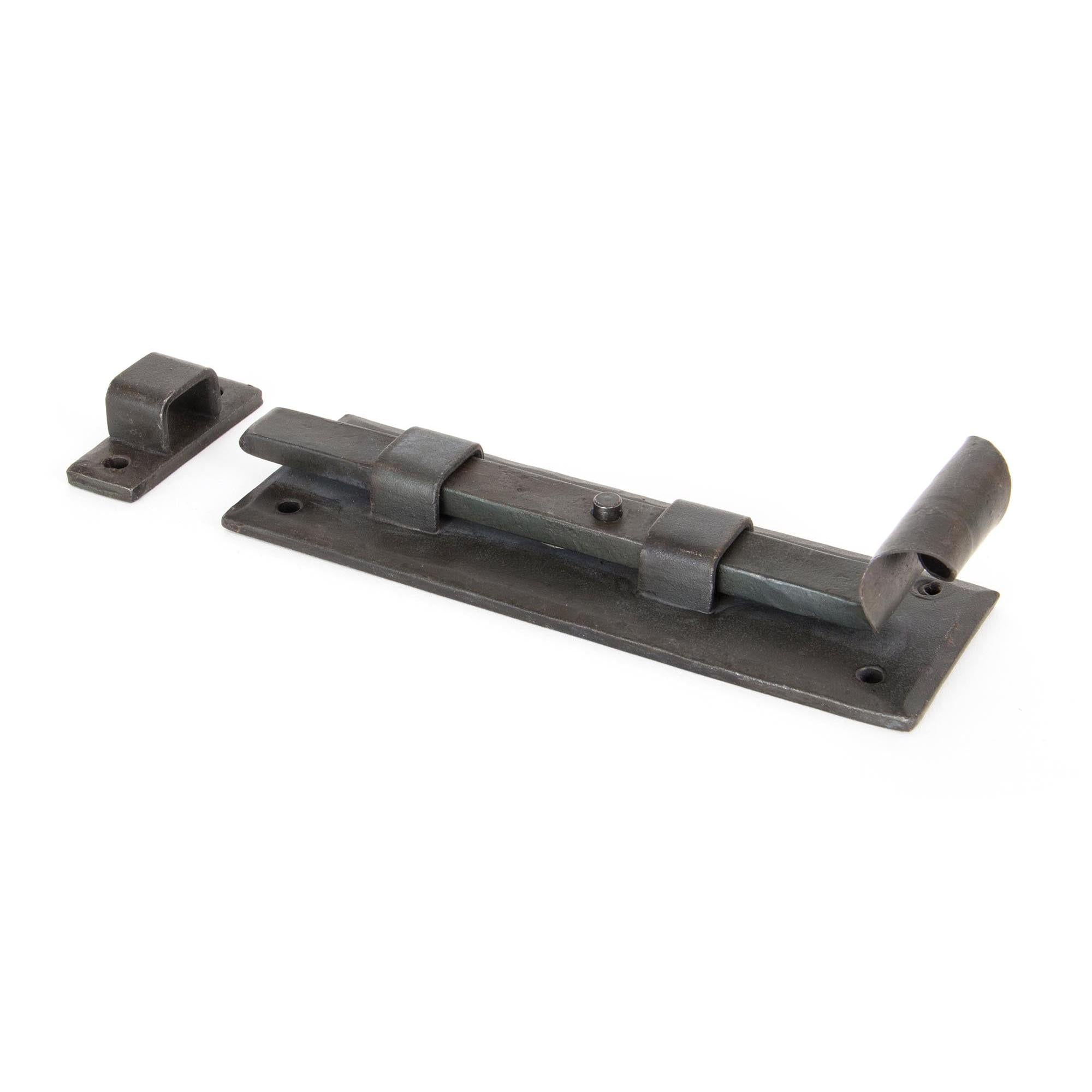 Beeswax 6" Straight Door Bolt | From The Anvil - Bolts - From The Anvil - Yester Home