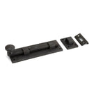 Beeswax 6" Straight Knob Bolt | From The Anvil - Bolts - From The Anvil - Yester Home