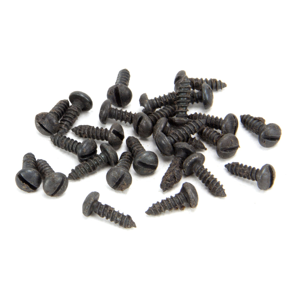Beeswax 6 x 1/2" Round Head Screws (25) | From The Anvil