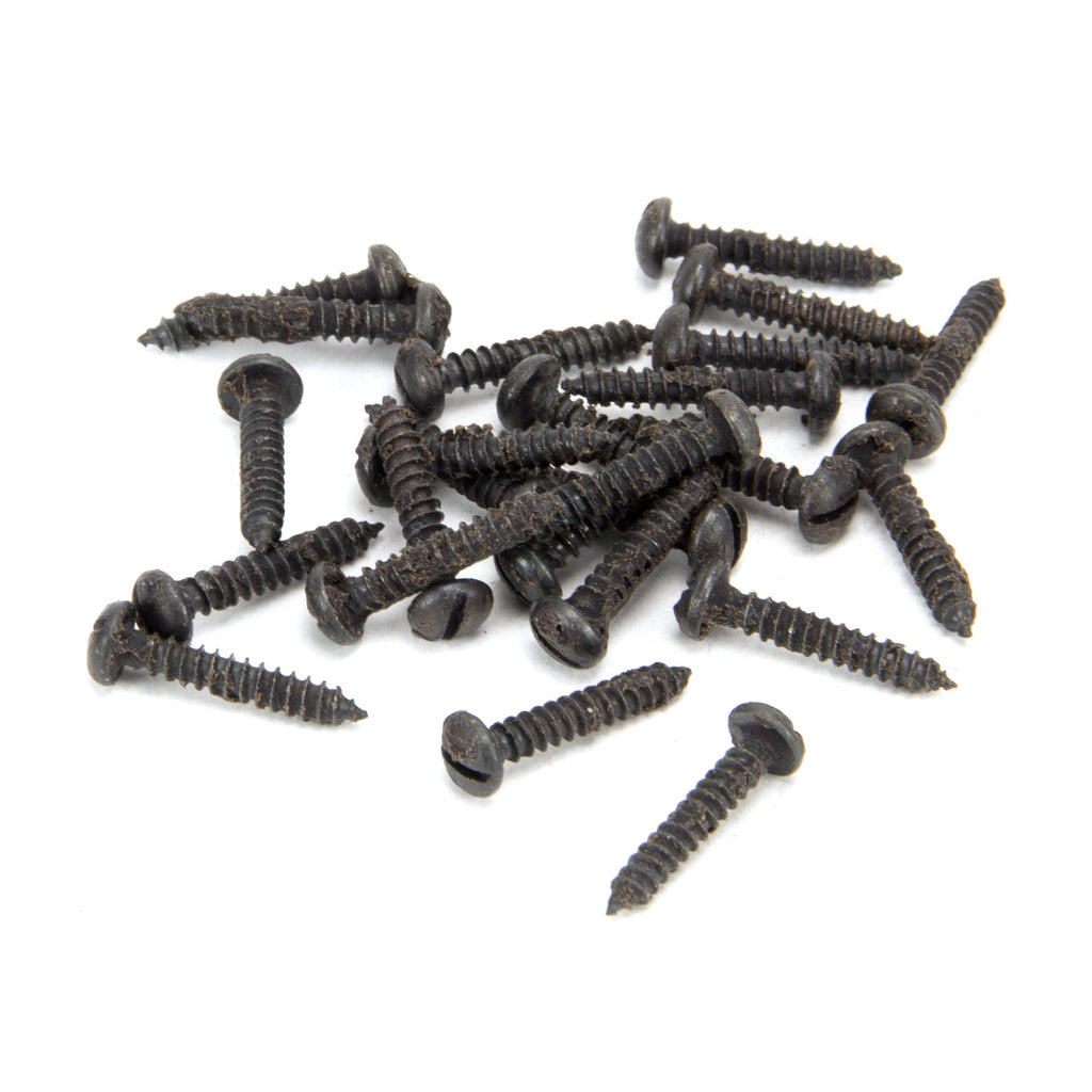 Beeswax 6 x 3/4" Round Head Screws (25) | From The Anvil