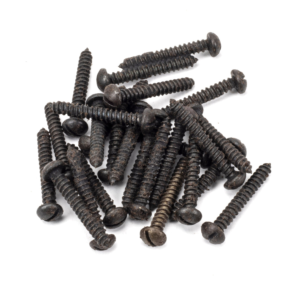 Beeswax 6x1" Round Head Screws (25) | From The Anvil