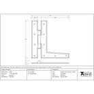 Beeswax 7" HL Hinge (pair) | From The Anvil - H & HL Hinges - From The Anvil - Yester Home