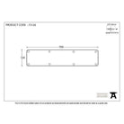 Beeswax 700mm x 150mm Kick Plate | From The Anvil-Kickplates-Yester Home