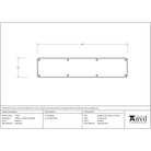 Beeswax 700mm x 150mm Kick Plate | From The Anvil - Kickplates - From The Anvil - Yester Home