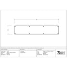 Beeswax 780mm x 150mm Kick Plate | From The Anvil - Kickplates - From The Anvil - Yester Home