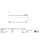 Beeswax 8" Roller Arm Stay | From The Anvil-Stays-Yester Home