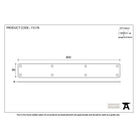 Beeswax 800mm Plain Fingerplate | From The Anvil-Fingerplates-Yester Home