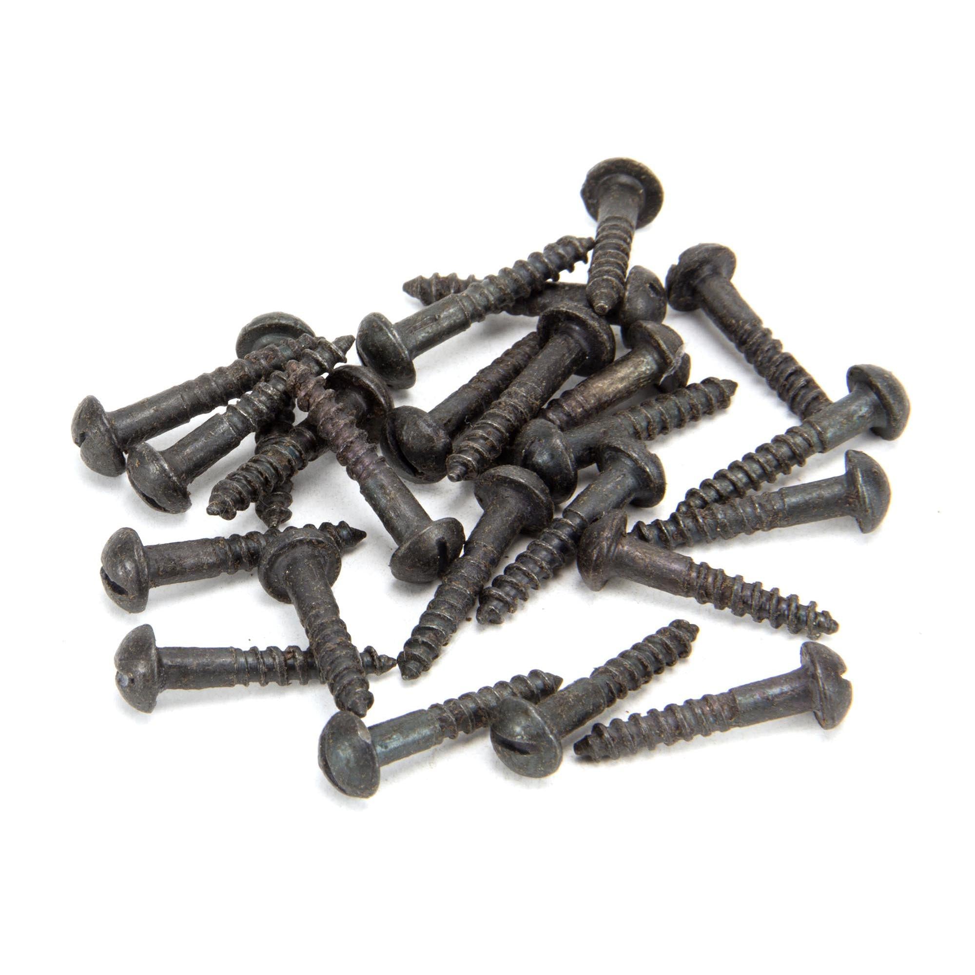 Beeswax 8x1" Round Head Screws (25) | From The Anvil - Screws & Bolts - From The Anvil - Yester Home