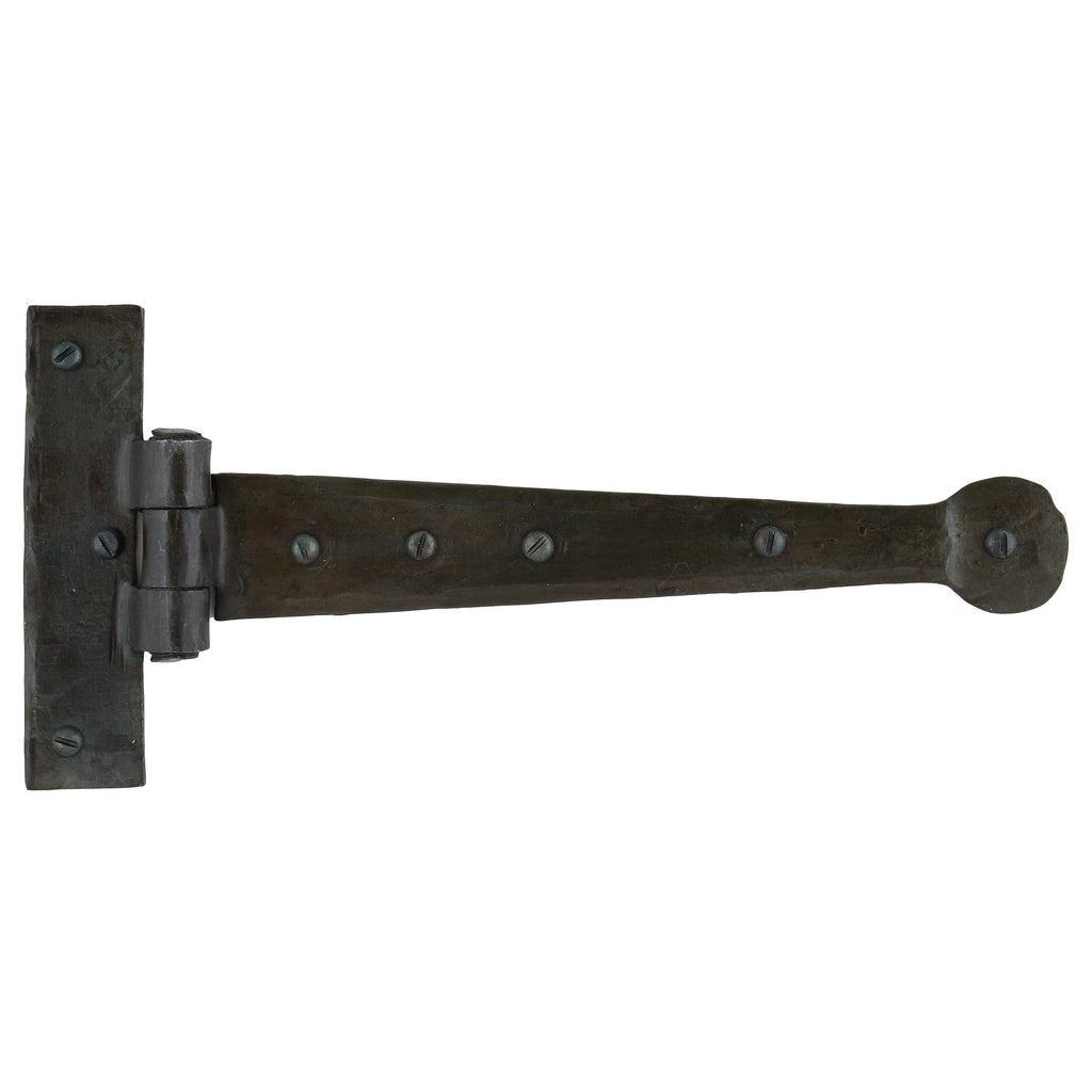 Beeswax 9" Penny End T Hinge (pair) | From The Anvil-T Hinges-Yester Home