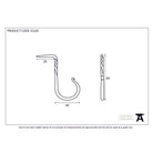 Beeswax Cup Hook - Large | From The Anvil-Cup Hooks-Yester Home