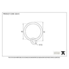 Beeswax Curtain Ring | From The Anvil-Curtain Rings-Yester Home