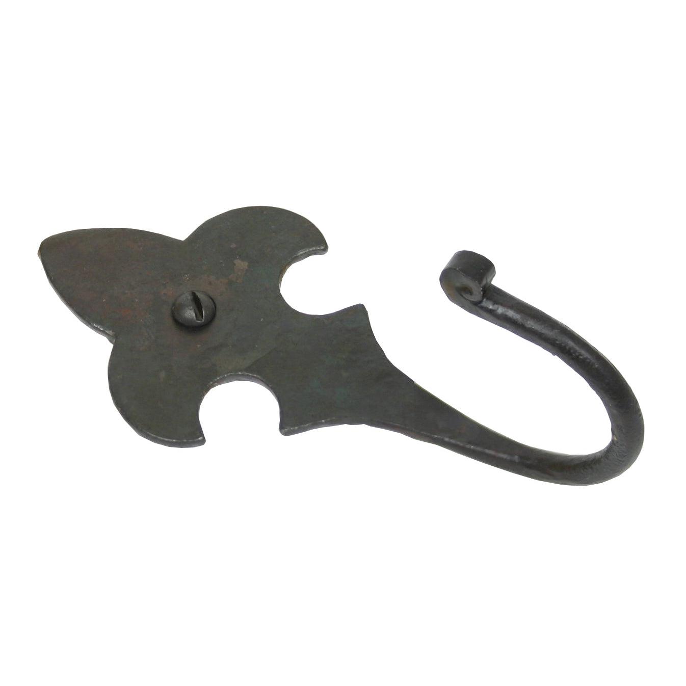 Beeswax Fleur-De-Lys Coat Hook | From The Anvil-Coat Hooks-Yester Home