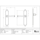 Beeswax Gothic Lever Latch Set | From The Anvil-Lever Latch-Yester Home