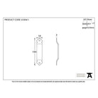 Beeswax Gothic Screw on Staple | From The Anvil-Staple Pins & Plates-Yester Home