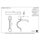 Beeswax Gothic Thumblatch | From The Anvil-Thumblatches-Yester Home