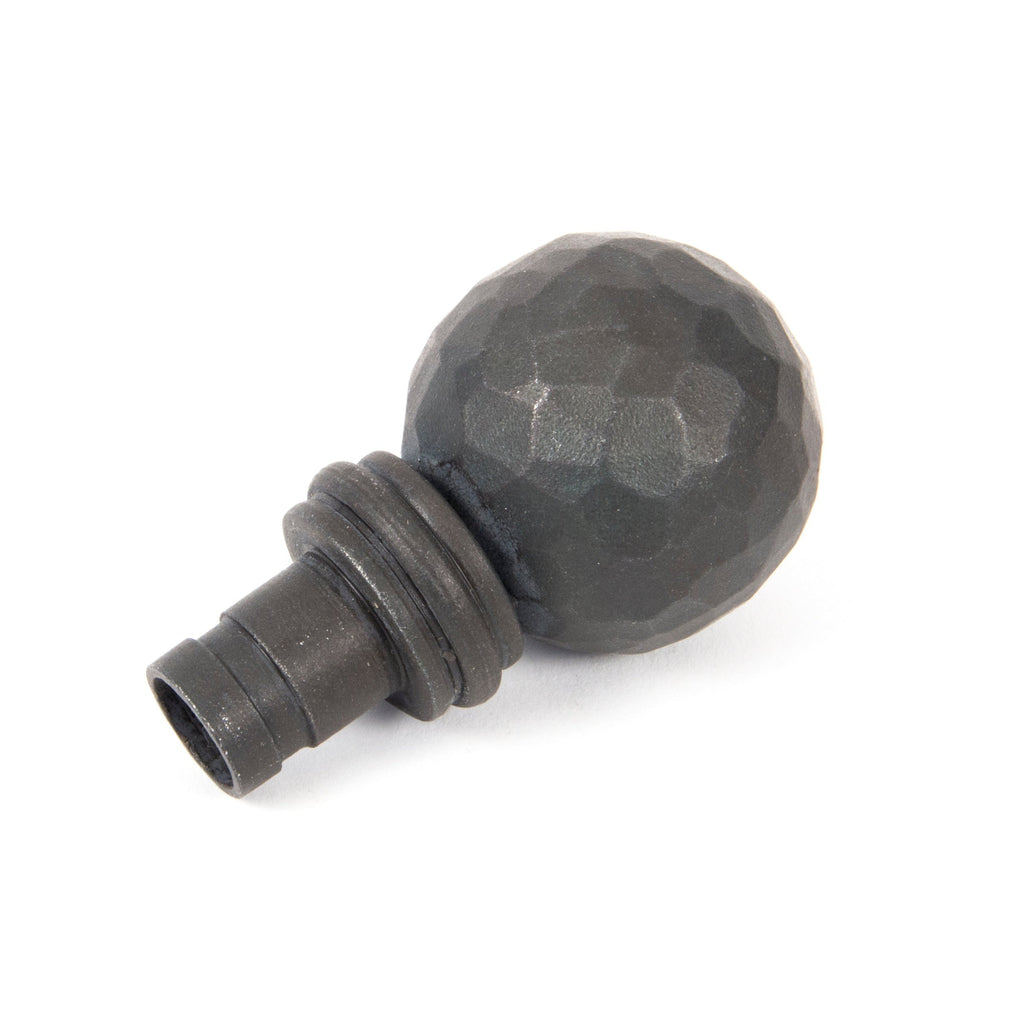 Beeswax Hammered Ball Curtain Finial (pair) | From The Anvil-Finials-Yester Home
