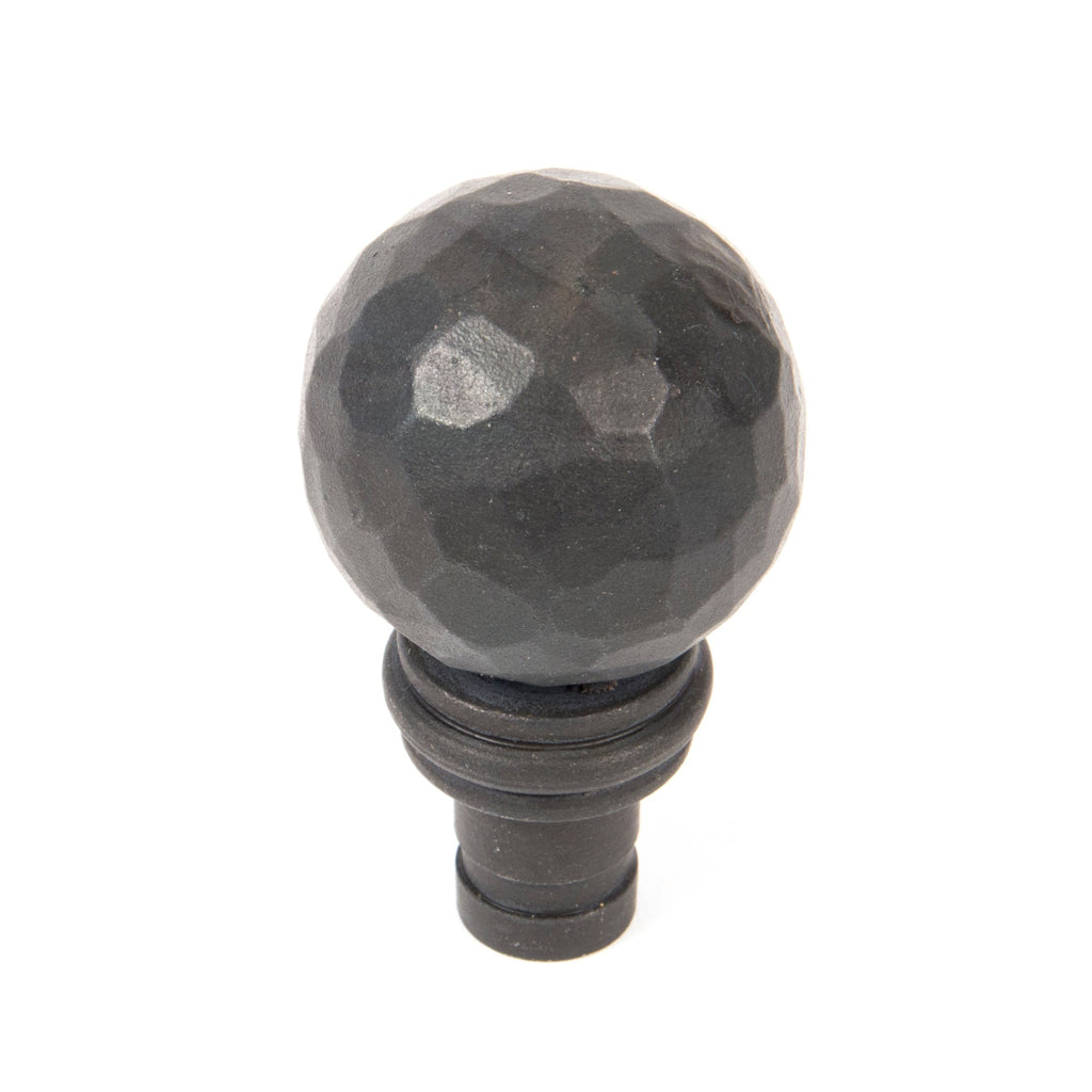 Beeswax Hammered Ball Curtain Finial (pair) | From The Anvil-Finials-Yester Home