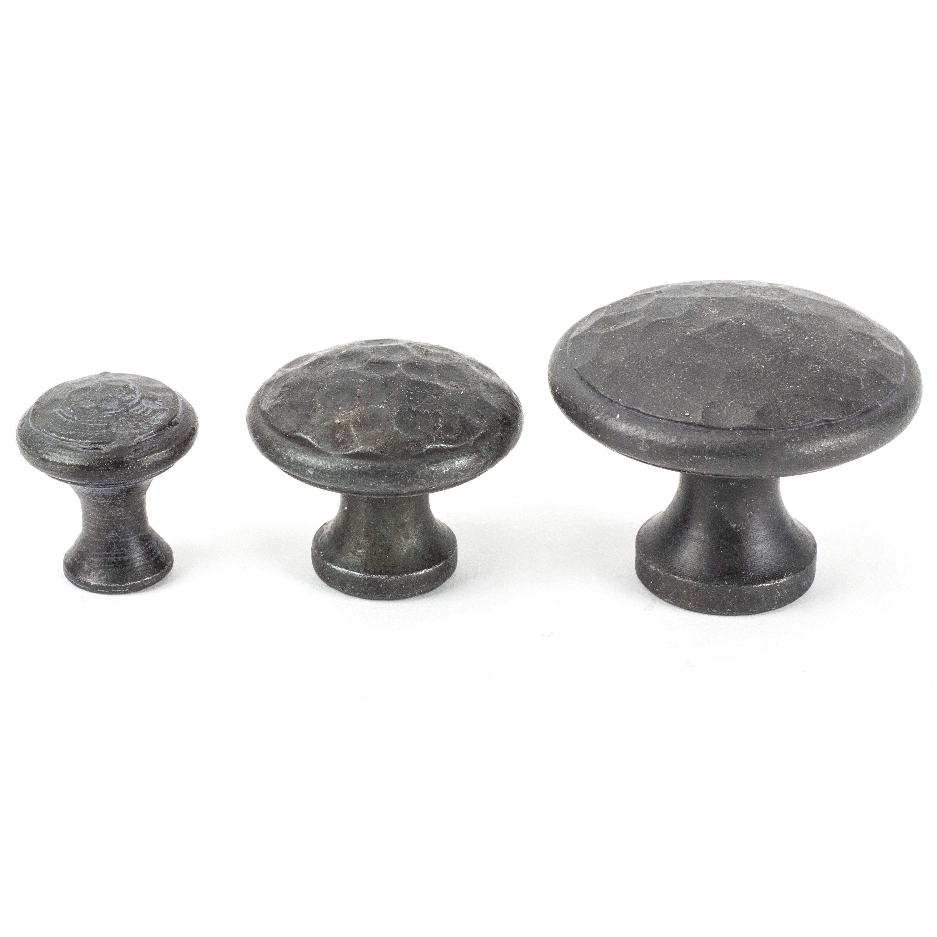 Beeswax Hammered Cabinet Knob - Large | From The Anvil-Cabinet Knobs-Yester Home