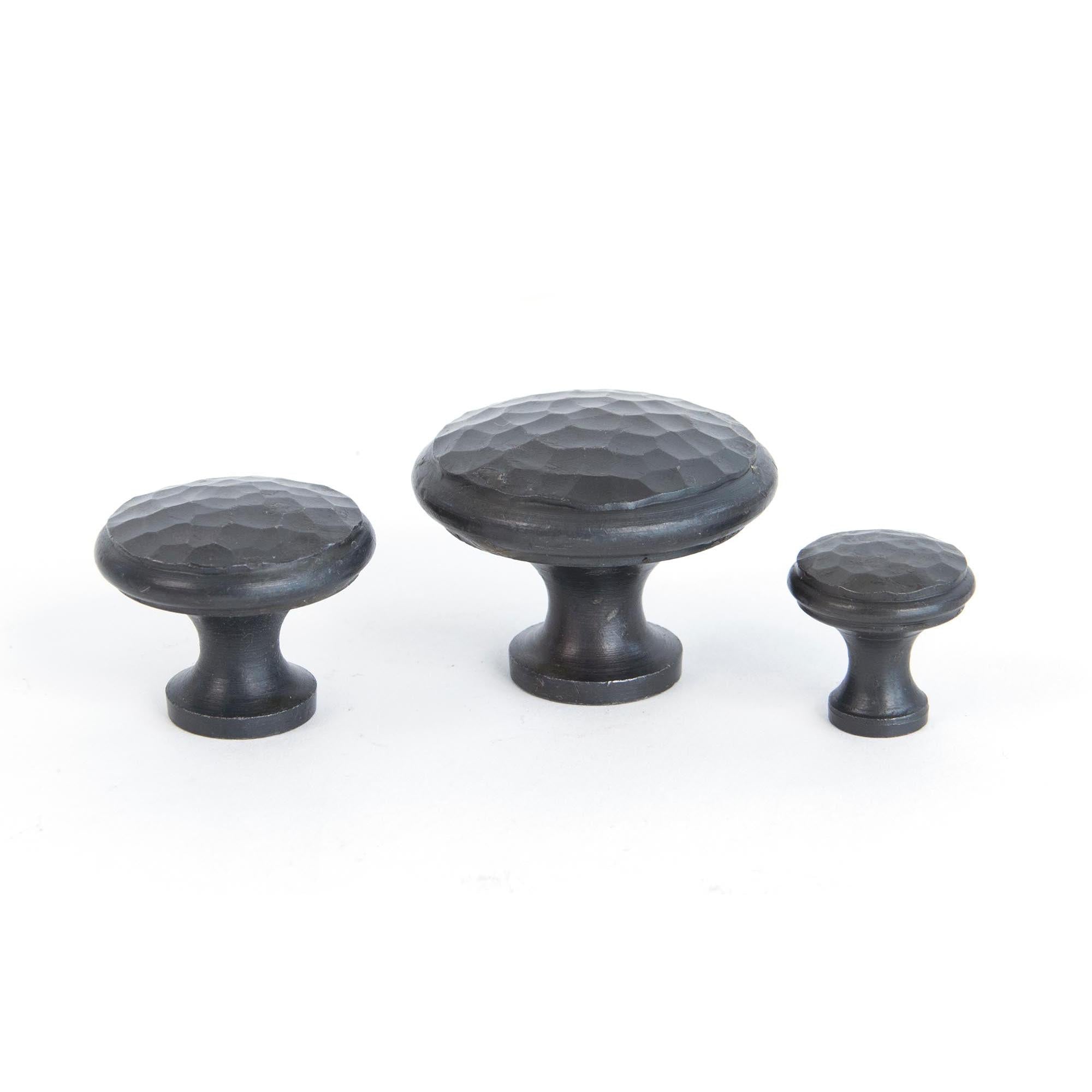 Beeswax Hammered Cabinet Knob - Medium | From The Anvil - Cabinet Knobs - From The Anvil - Yester Home