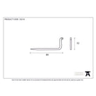 Beeswax L Hook - Large | From The Anvil-L Hooks-Yester Home
