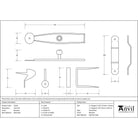Beeswax Latch Set | From The Anvil - Latches - From The Anvil - Yester Home