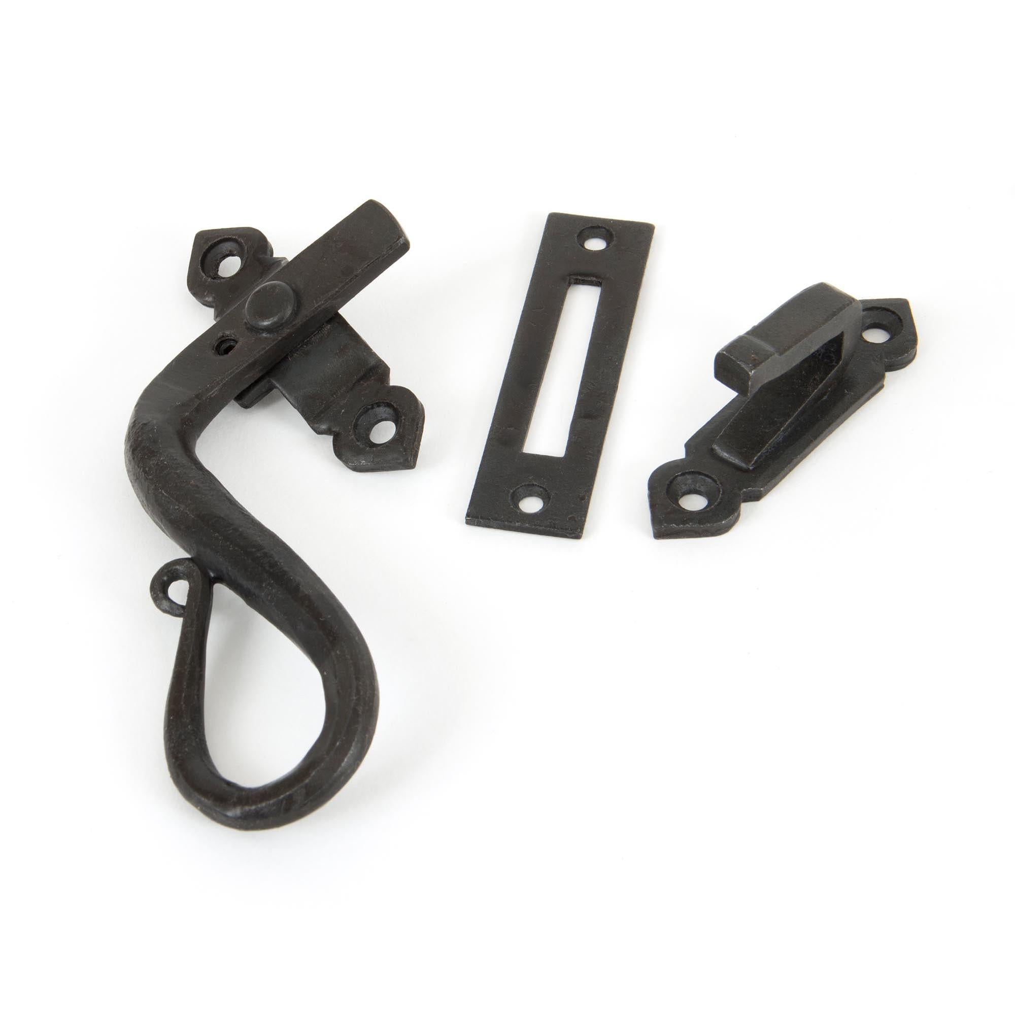 Beeswax Locking Shepherd's Crook Fastener - LH | From The Anvil - Locking Fasteners - From The Anvil - Yester Home