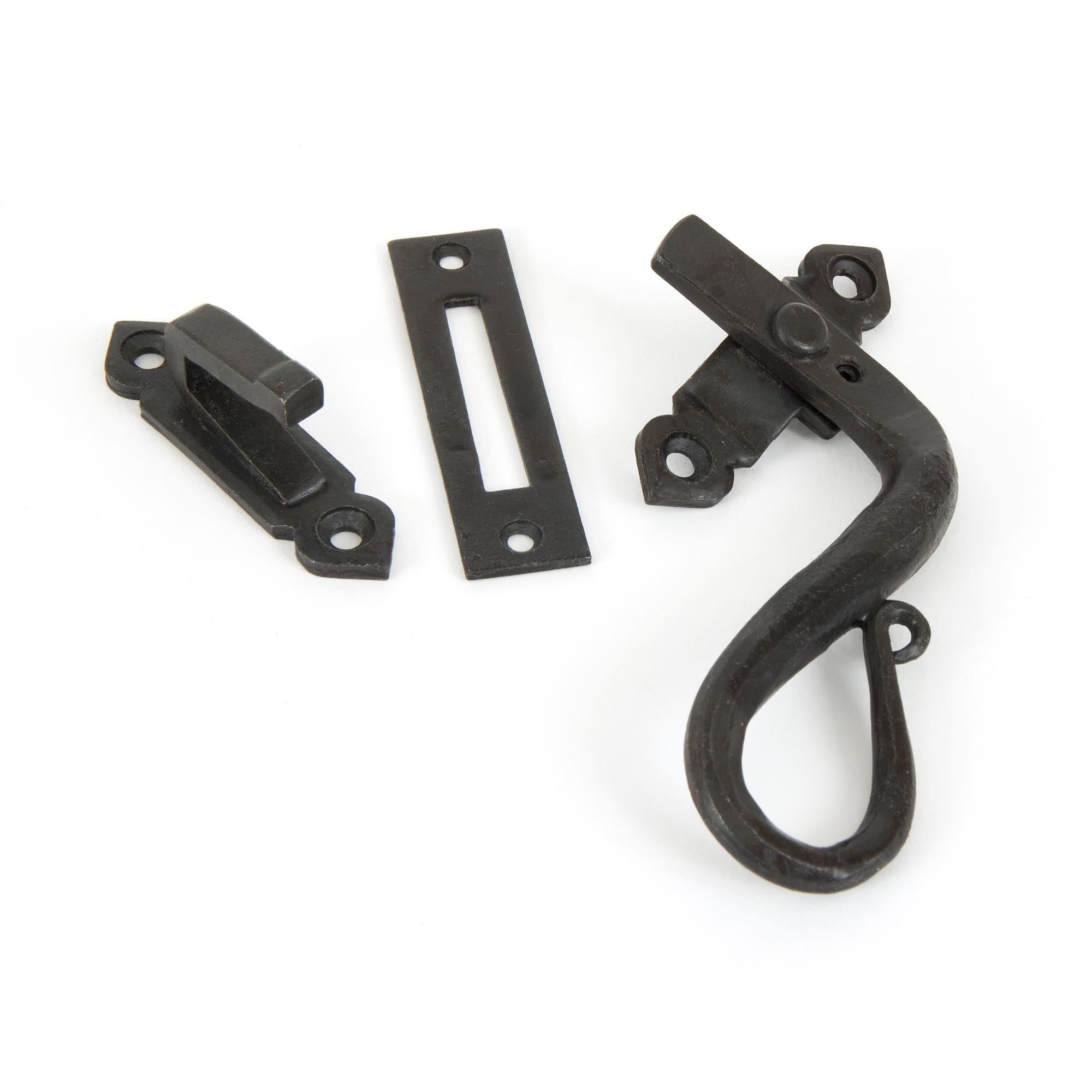 Beeswax Locking Shepherd's Crook Fastener - RH | From The Anvil - Locking Fasteners - From The Anvil - Yester Home