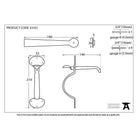 Beeswax Medium Bean Thumblatch | From The Anvil-Thumblatches-Yester Home