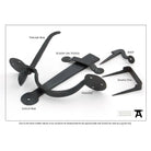 Beeswax Medium Bean Thumblatch | From The Anvil - Thumblatches - From The Anvil - Yester Home