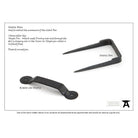 Beeswax Medium Bean Thumblatch | From The Anvil - Thumblatches - From The Anvil - Yester Home