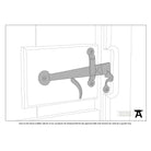 Beeswax Medium Bean Thumblatch | From The Anvil - Thumblatches - From The Anvil - Yester Home