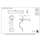 Beeswax Medium Bean Thumblatch - XL | From The Anvil-Thumblatches-Yester Home