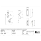 Beeswax Monkeytail Fastener - RH | From The Anvil-Fasteners-Yester Home