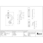 Beeswax Monkeytail Fastener - RH | From The Anvil - Fasteners - From The Anvil - Yester Home
