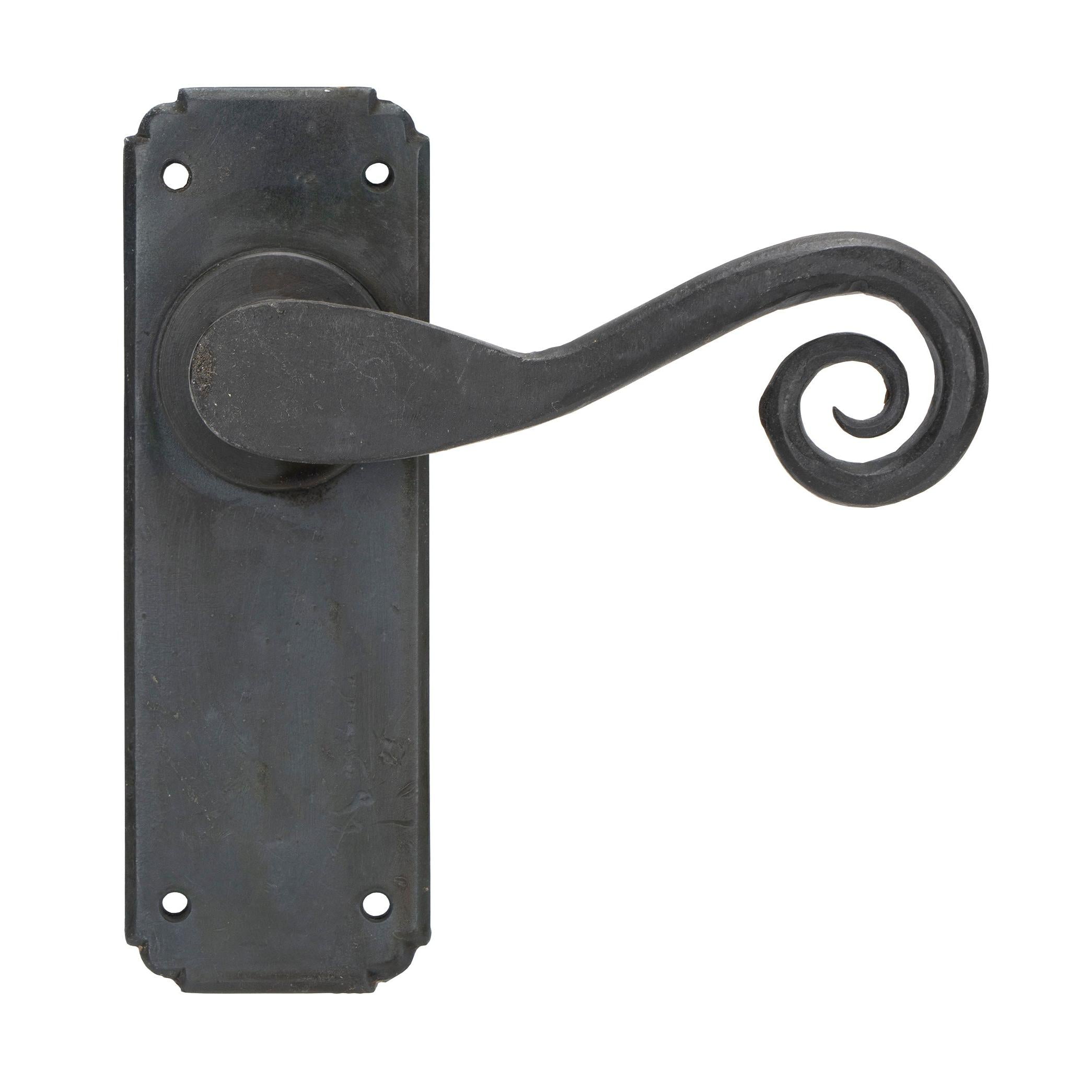 Beeswax Monkeytail Lever Latch Set | From The Anvil - Lever Latch - From The Anvil - Yester Home