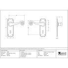 Beeswax Monkeytail Lever Lock Set | From The Anvil - Lever Lock - From The Anvil - Yester Home