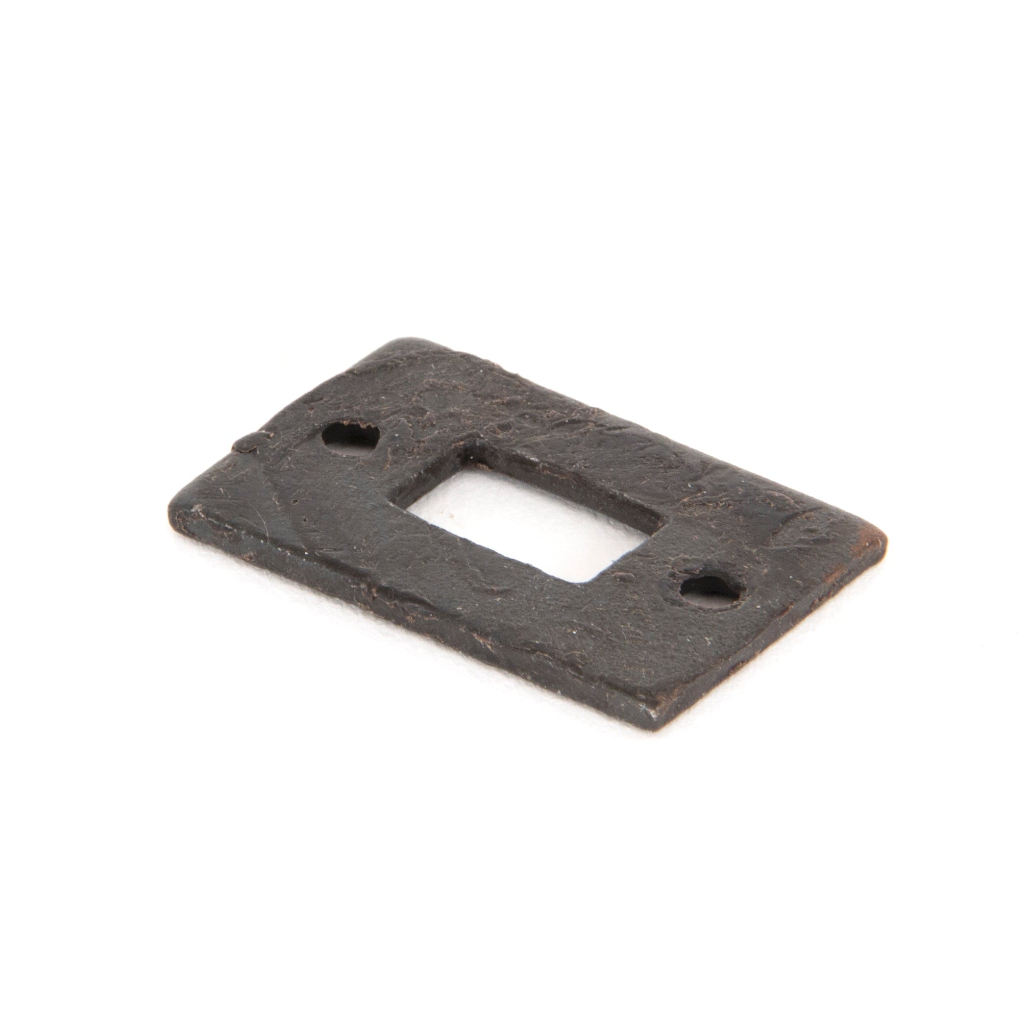 Beeswax Mortice Plate for 4" Cranked Door Bolt | From The Anvil-Bolt Accessories-Yester Home