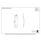Beeswax Penny End Screw on Staple | From The Anvil-Staple Pins & Plates-Yester Home