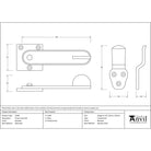 Beeswax Privacy Latch Set | From The Anvil - Latches - From The Anvil - Yester Home