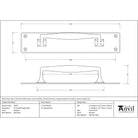 Beeswax Pull Handle on Backplate | From The Anvil - On Backplate - From The Anvil - Yester Home