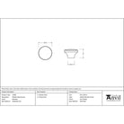 Beeswax Ribbed Cabinet Knob | From The Anvil - Cabinet Knobs - From The Anvil - Yester Home