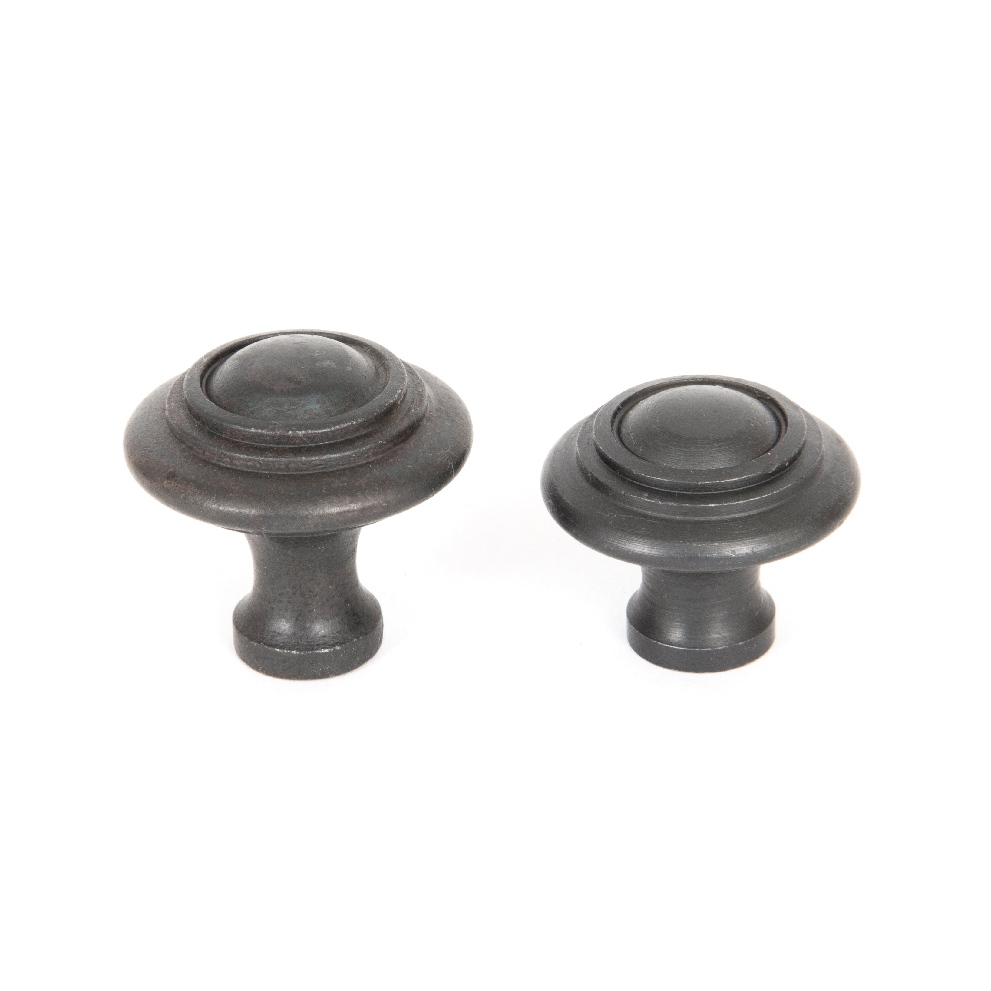 Beeswax Ringed Cabinet Knob - Small | From The Anvil-Cabinet Knobs-Yester Home