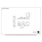Beeswax Sash Hook Fastener | From The Anvil-Sash Hook Fasteners-Yester Home