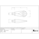 Beeswax Shell Curtain Finial (pair) | From The Anvil - Finials - From The Anvil - Yester Home